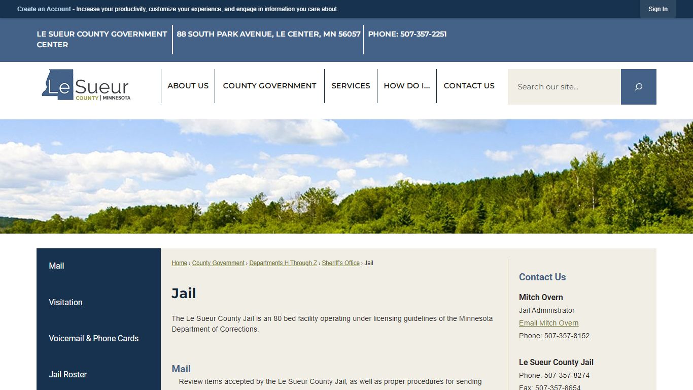 Jail | Le Sueur County, MN